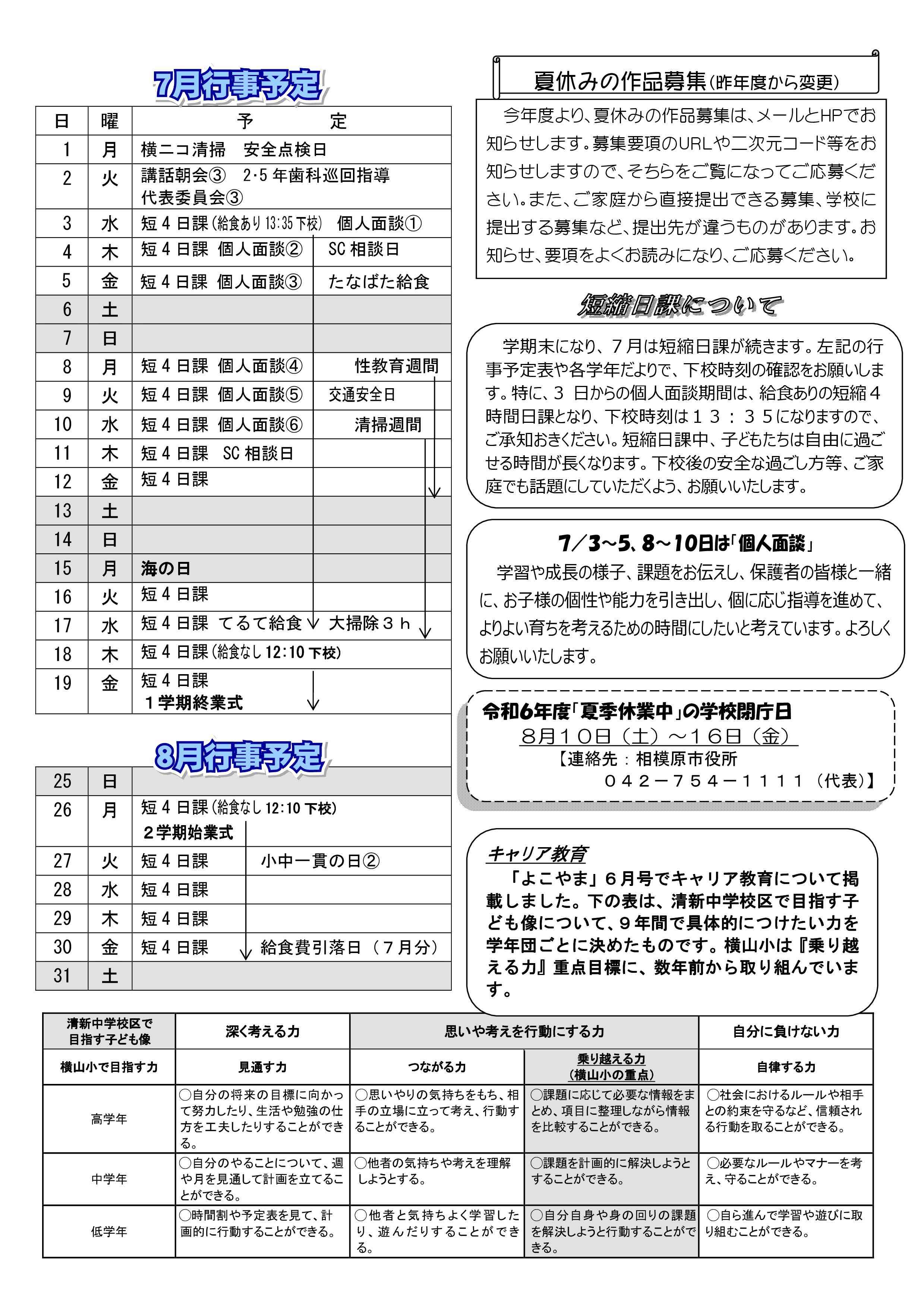 ７月裏